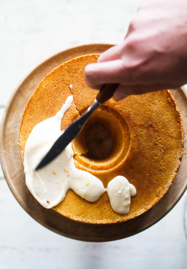 Orange Chiffon Cake with Orange Zest Icing 