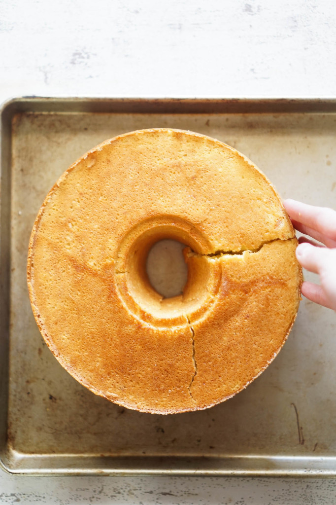 Orange Chiffon Cake with Orange Zest Icing 