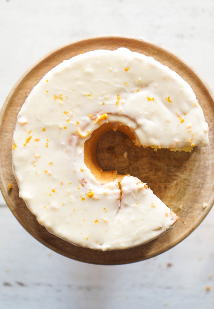 Orange Chiffon Cake with Orange Zest Icing 