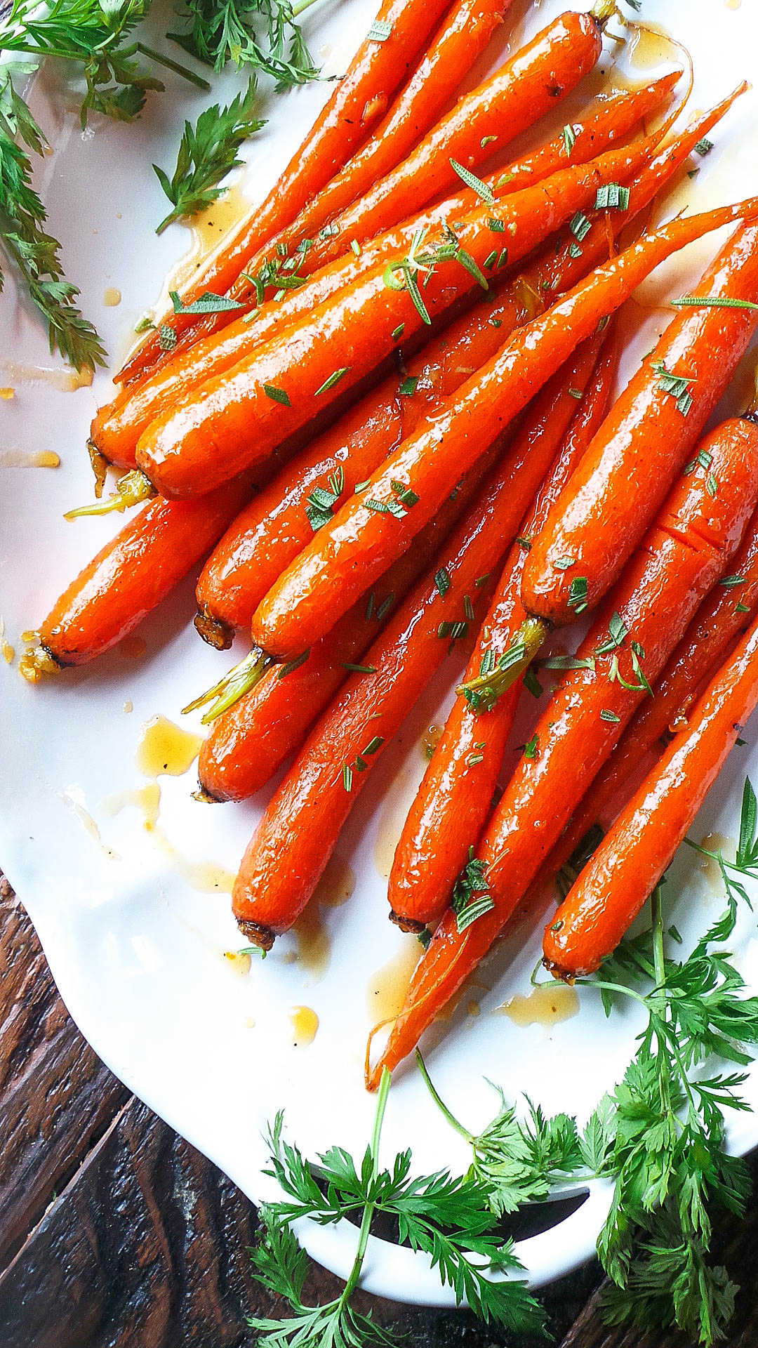 Ginger and Orange Marmalade Glazed Carrots