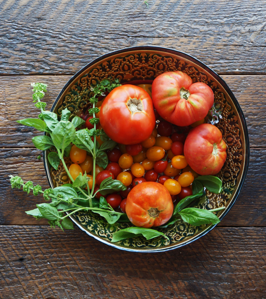 Beefsteak Tomato Tart with Caramelized Onions & Thyme 