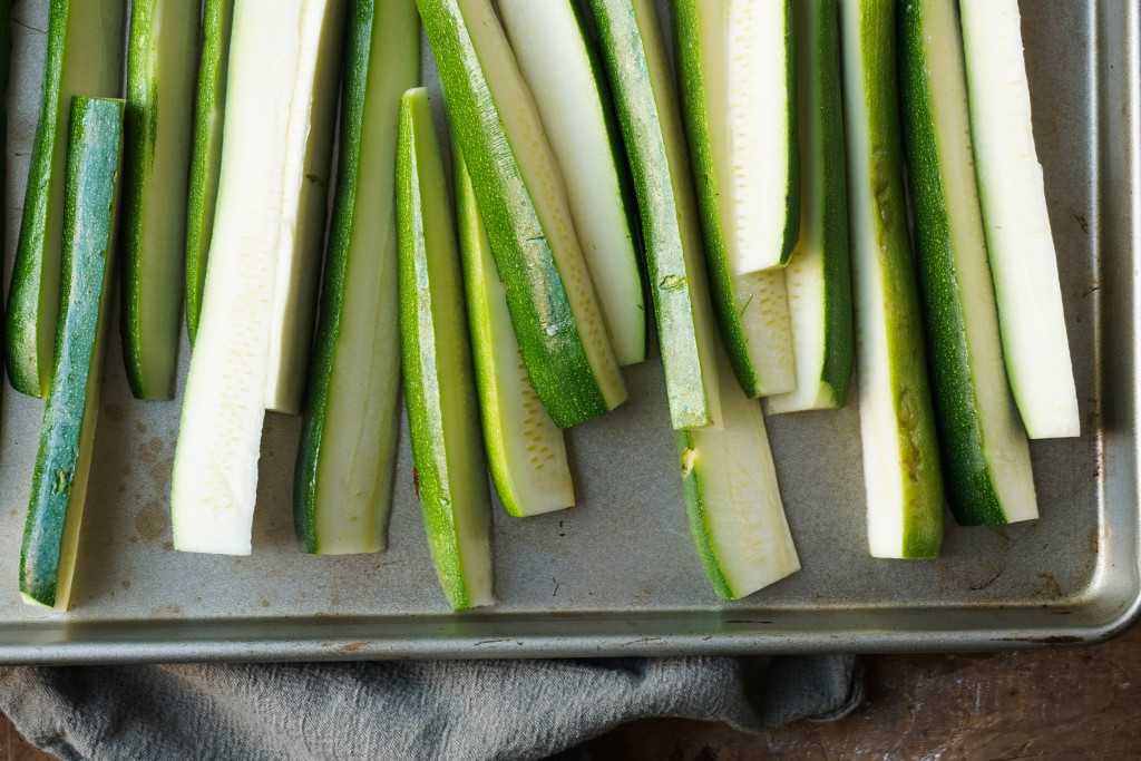 Crab Chip Crusted Zucchini Fries