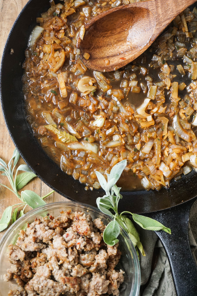 Pumpkin Baked Ziti with Sage Sausage 