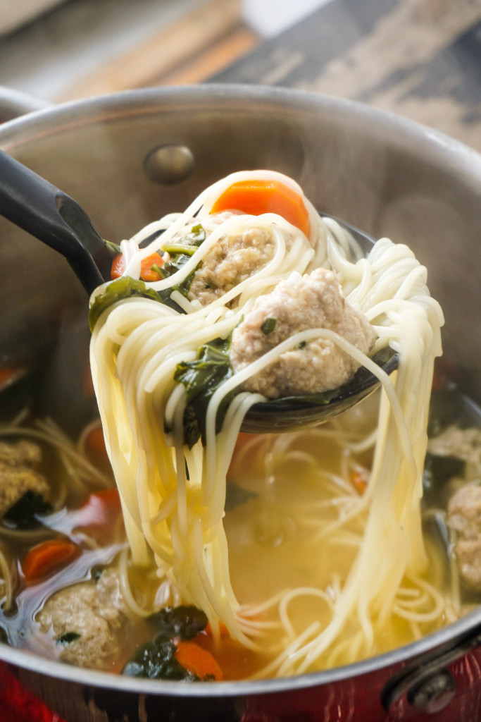 Feel-Good Turkey Meatball Soup 