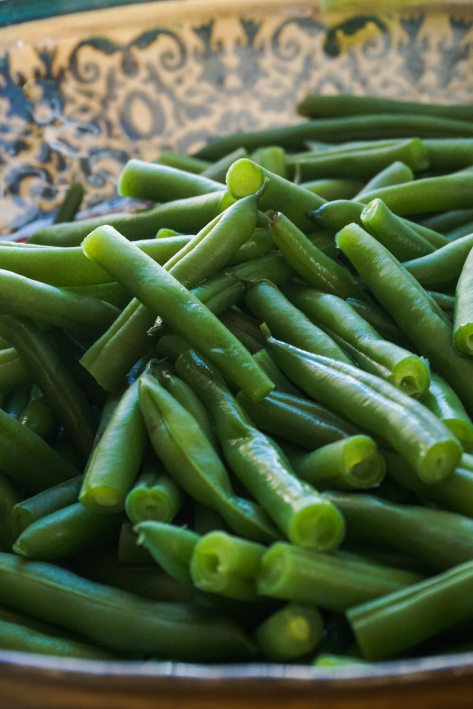 Green Bean Casserole with Tempura Onion Strings