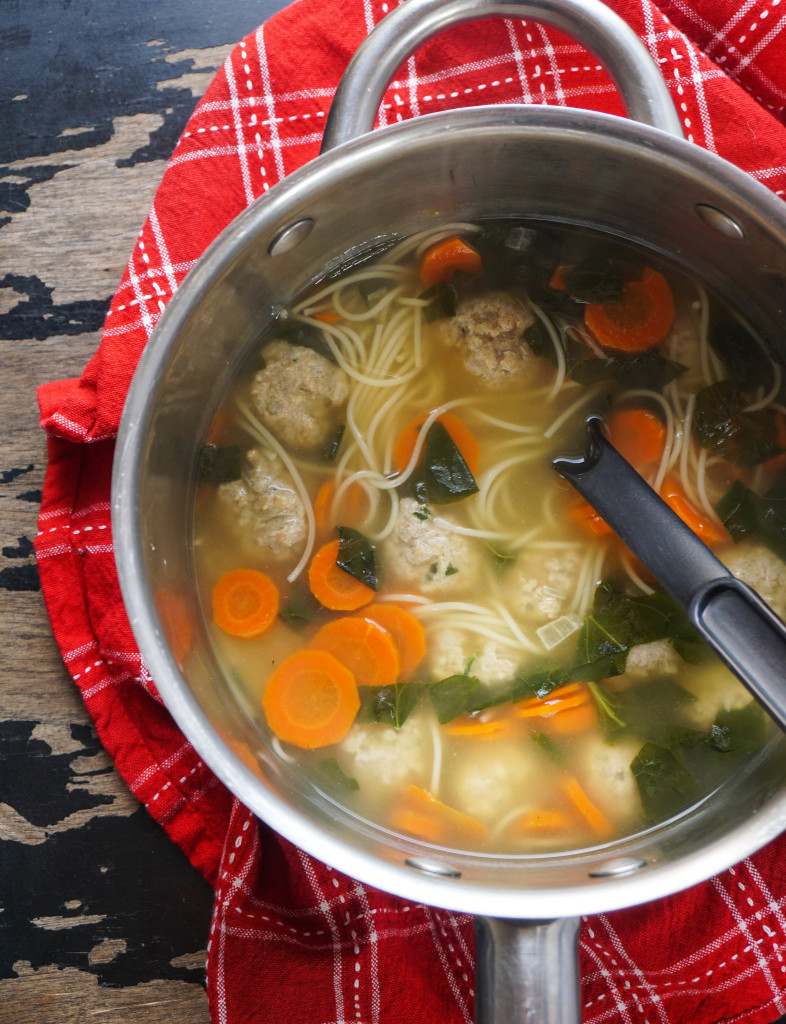 Feel-Good Turkey Meatball Soup 