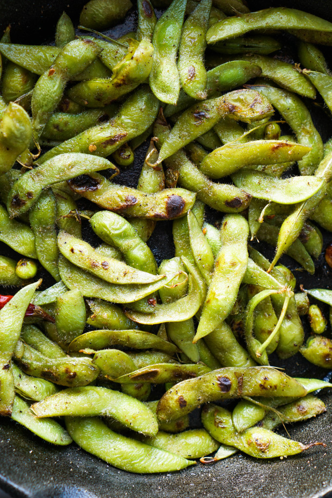 Blistered Edamame with Chili & Garlic