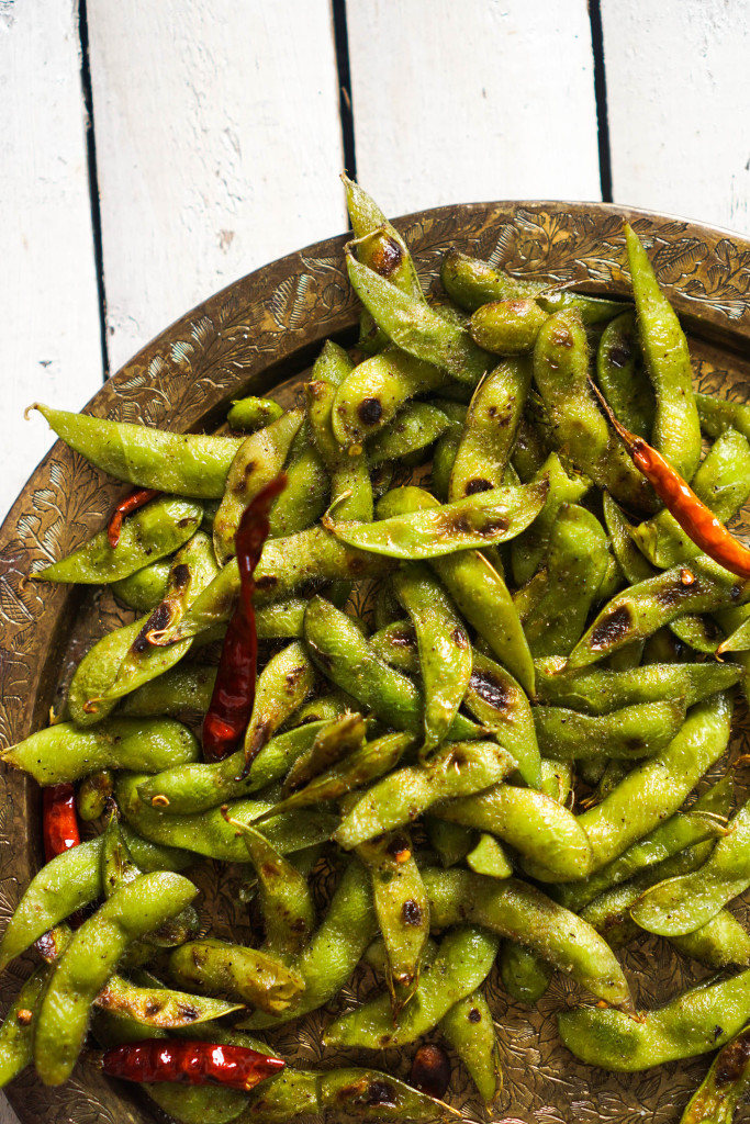 Blistered Edamame with Chili & Garlic