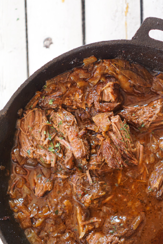 Cast Iron Skillet Braised Beef Short Ribs