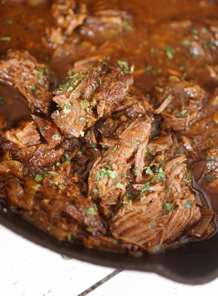 Cast Iron Skillet Braised Beef Short Ribs