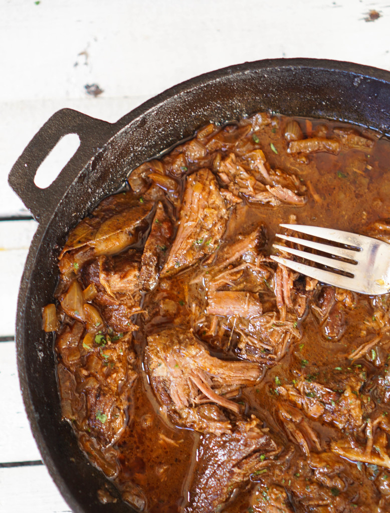 Cast Iron Skillet Braised Beef Short Ribs