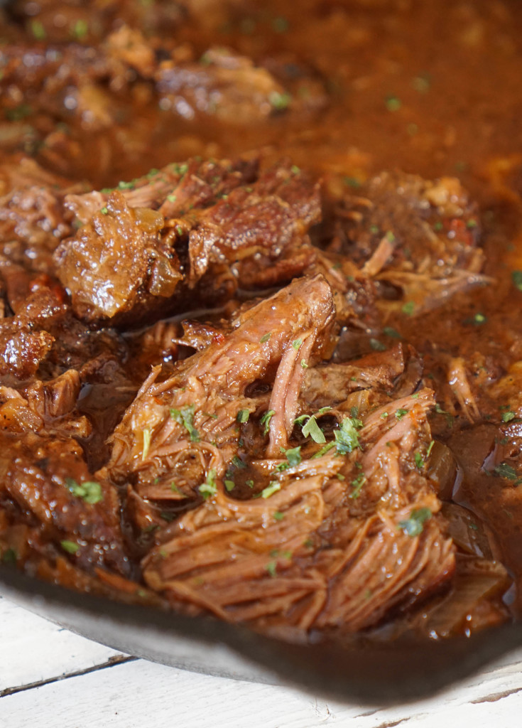 Cast Iron Skillet Braised Beef Short Ribs