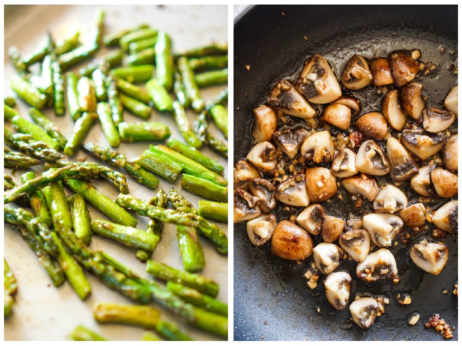 Chicken Marsala with Mushrooms & Asparagus