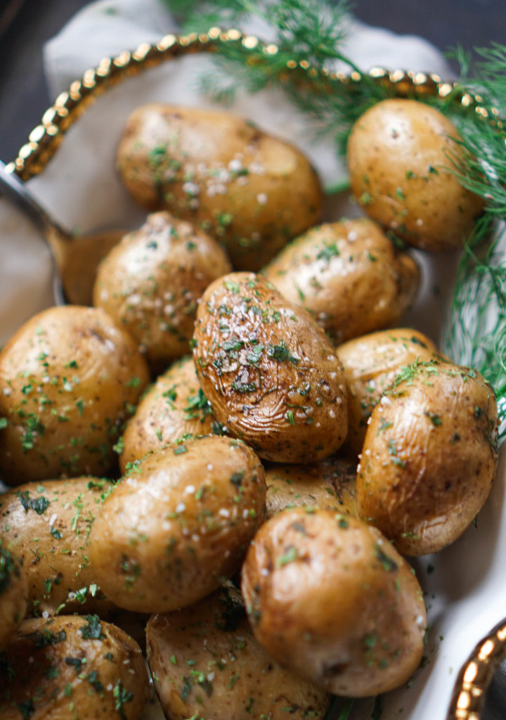 ODutch Oven Herbed Potatoes (No Peel, No Boil, No Bake!)