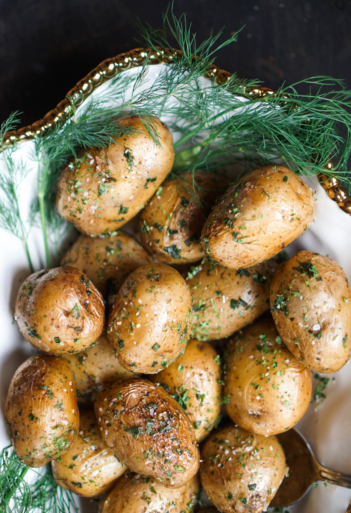 Dutch Oven Herbed Potatoes (No Peel, No Boil, No Bake!)