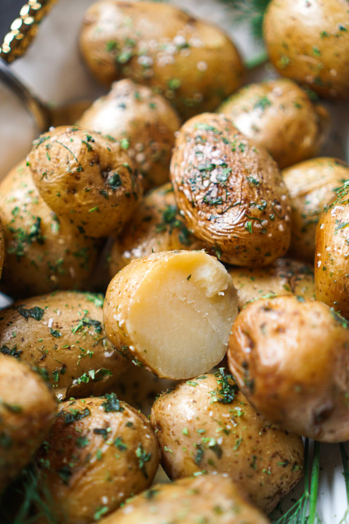 Dutch Oven Herbed Potatoes (No Peel, No Boil, No Bake!)