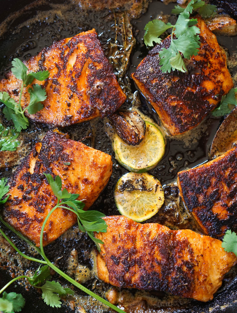 Blackened Salmon with Mango Salsa