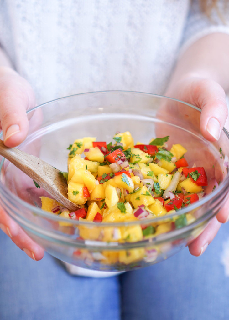 Blackened Salmon with Mango Salsa