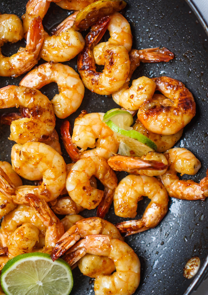 Caramelized Honey Lime & Garlic Shrimp