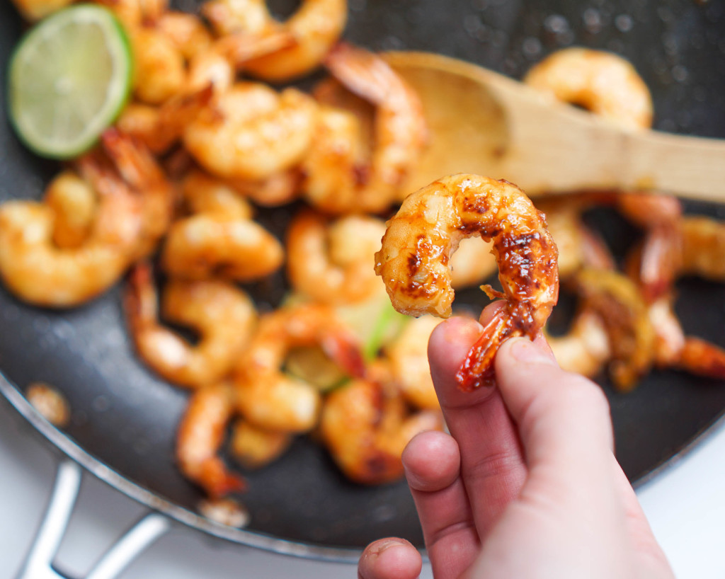 Caramelized Honey Lime & Garlic Shrimp