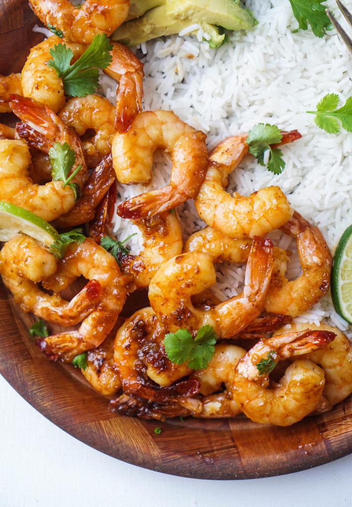 Caramelized Honey Lime & Garlic Shrimp