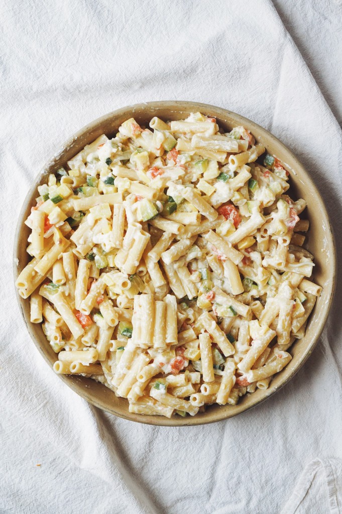 Cheesy Zucchini & Summer Squash Pasta Bake