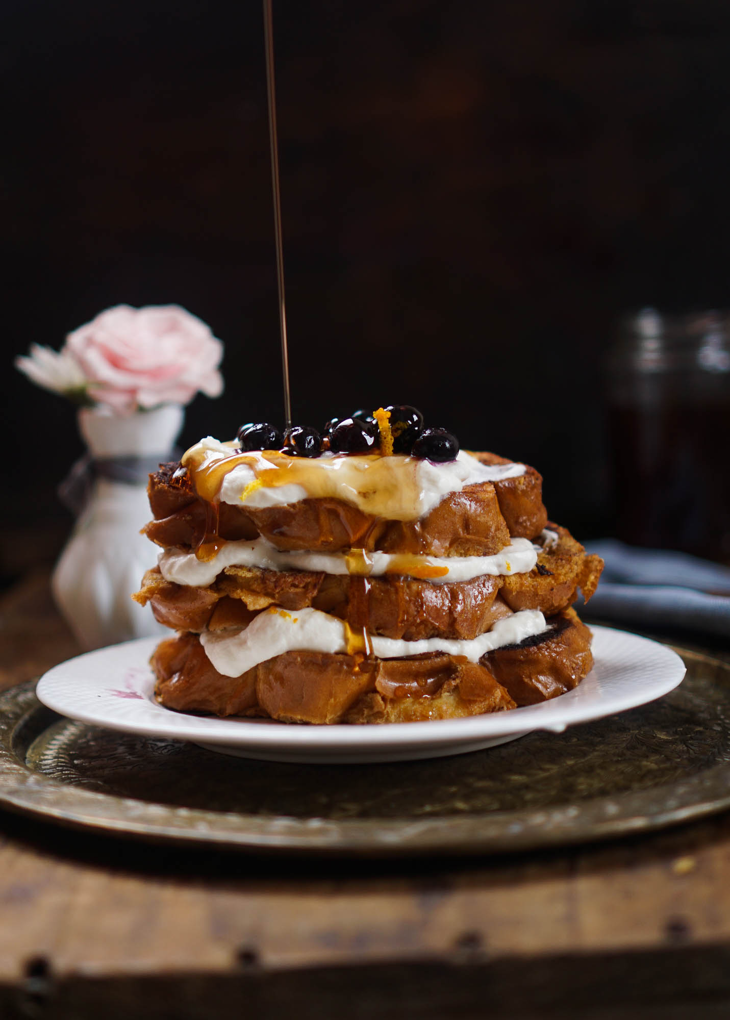 French Toast with Marmalade Whipped Cream