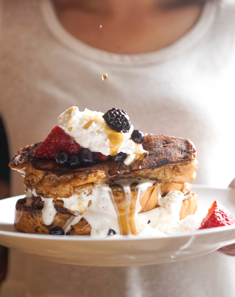 French Toast with Marmalade Whipped Cream