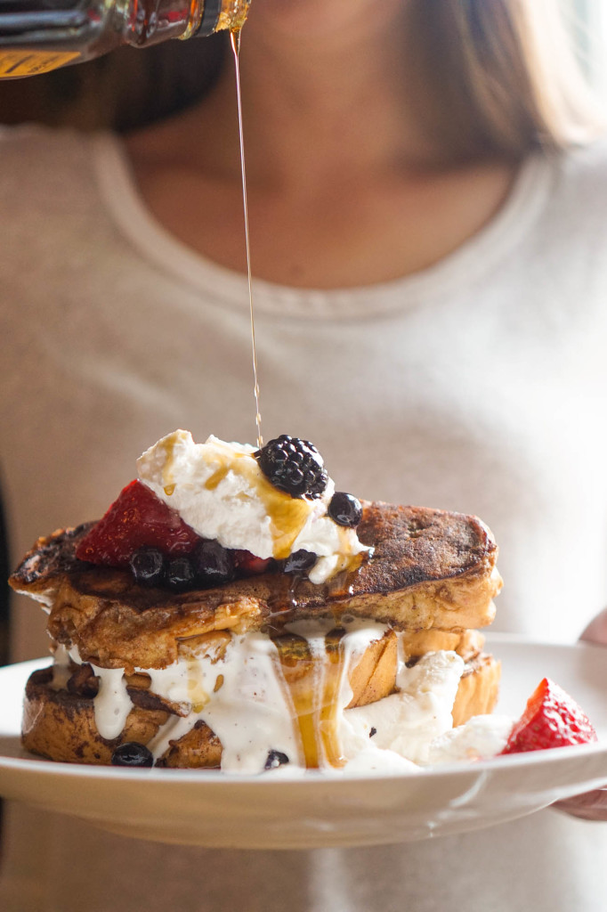 French Toast with Marmelade Whipped Cream