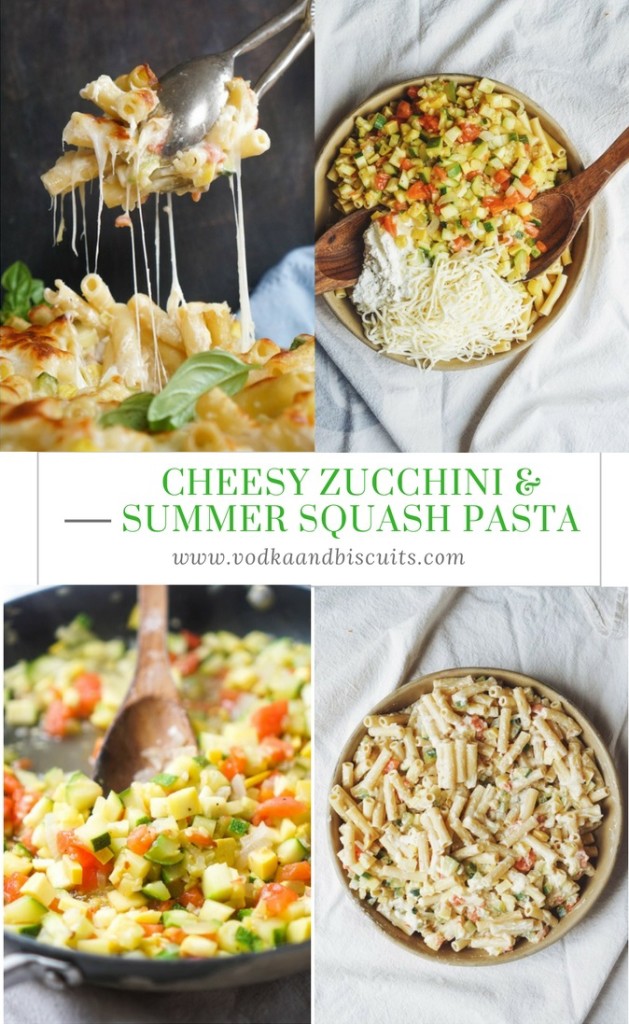 Cheesy Zucchini & Summer Squash Pasta Bake