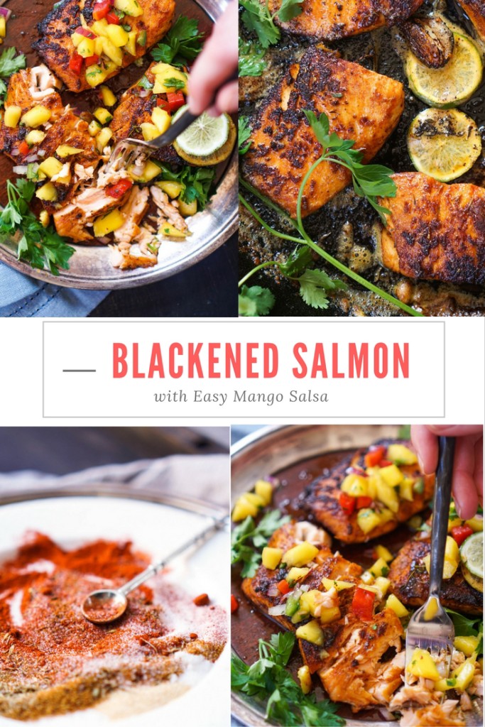 Blackened Salmon with Mango Salsa