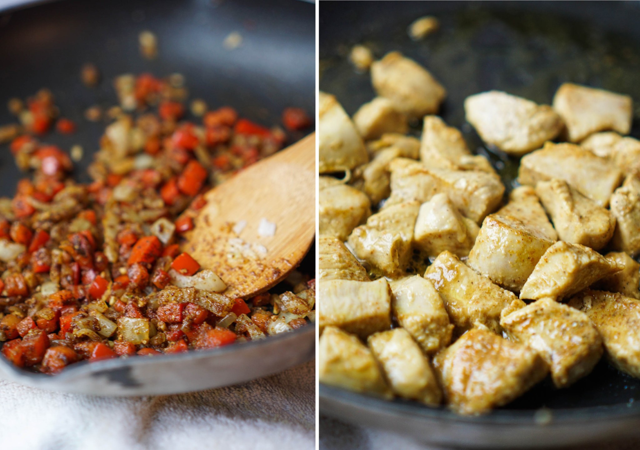 Mango Curry Chicken & Rice with Crunchy Curry Kale Chips