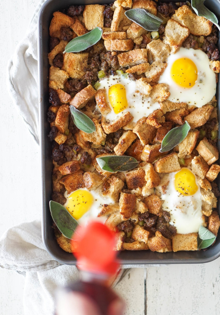 Maple Breakfast Stuffing with Sausage