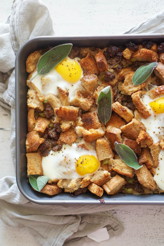 Maple Breakfast Stuffing with Sausage