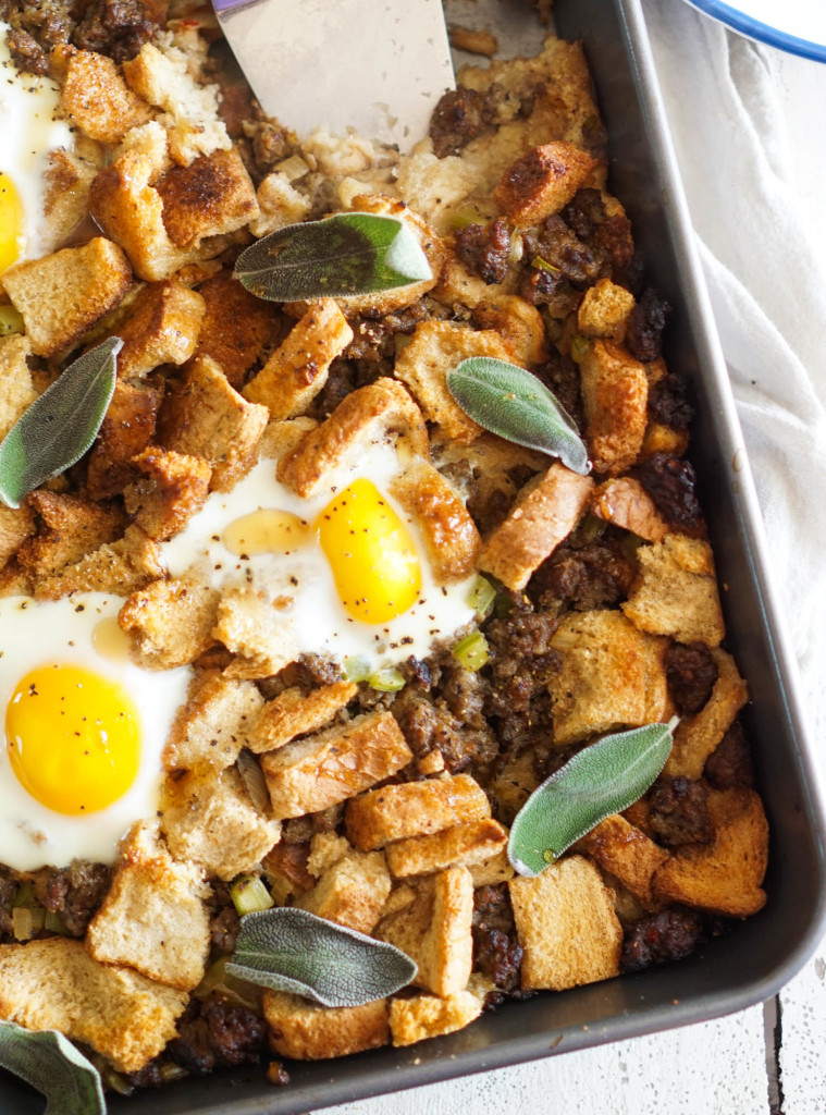 Maple Breakfast Stuffing with Sausage