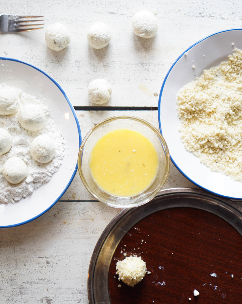 Fried Goat Cheese with Tarragon + Honey