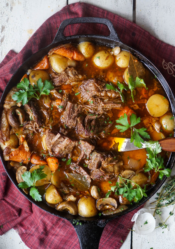 Skillet Beef Short Rib Pot Roast (Whole30)