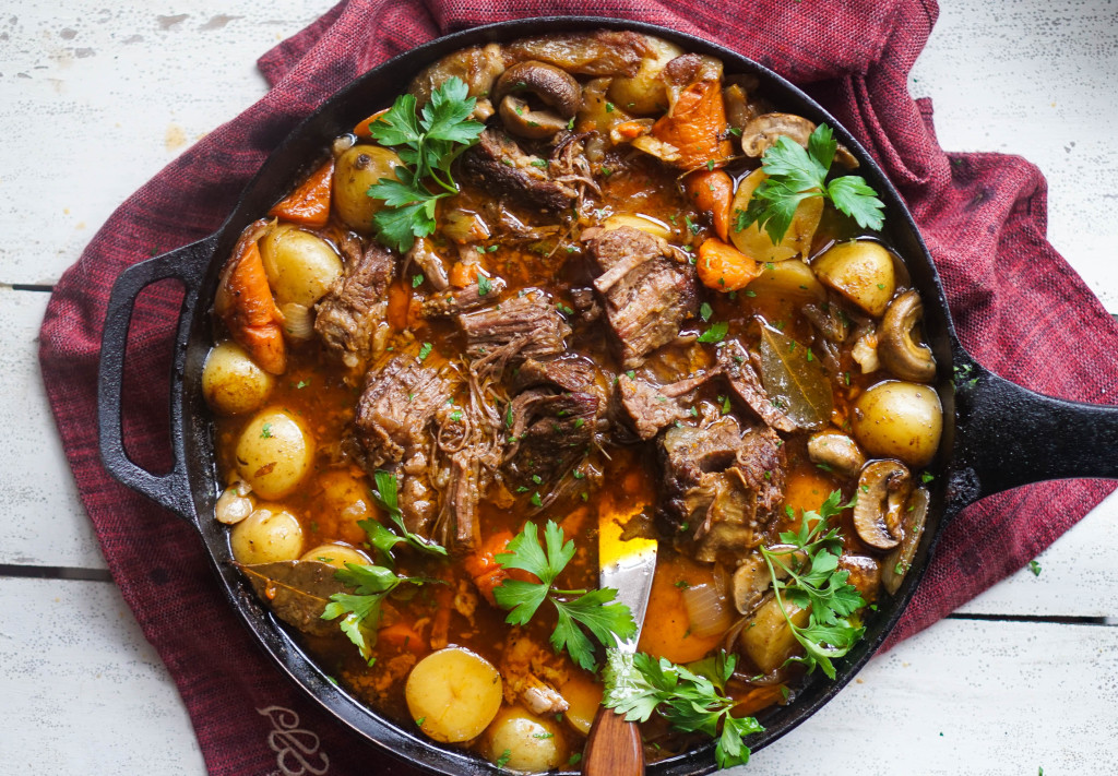 Skillet Beef Short Rib Pot Roast (Whole30)