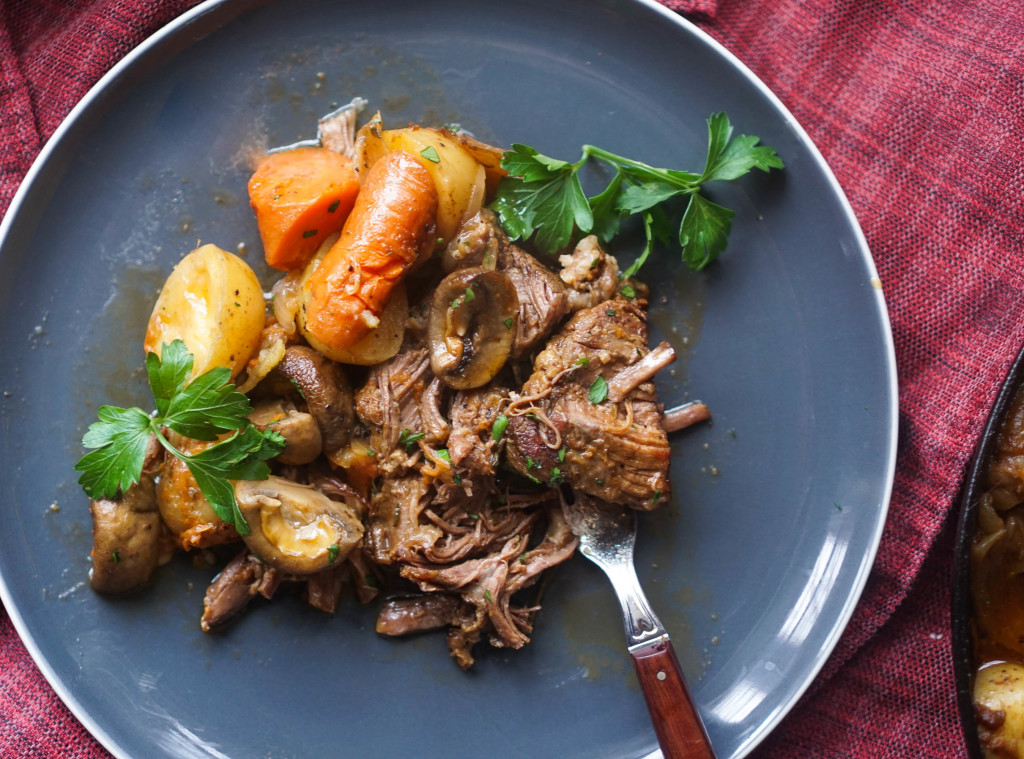 Skillet Beef Short Rib Pot Roast (Whole30)