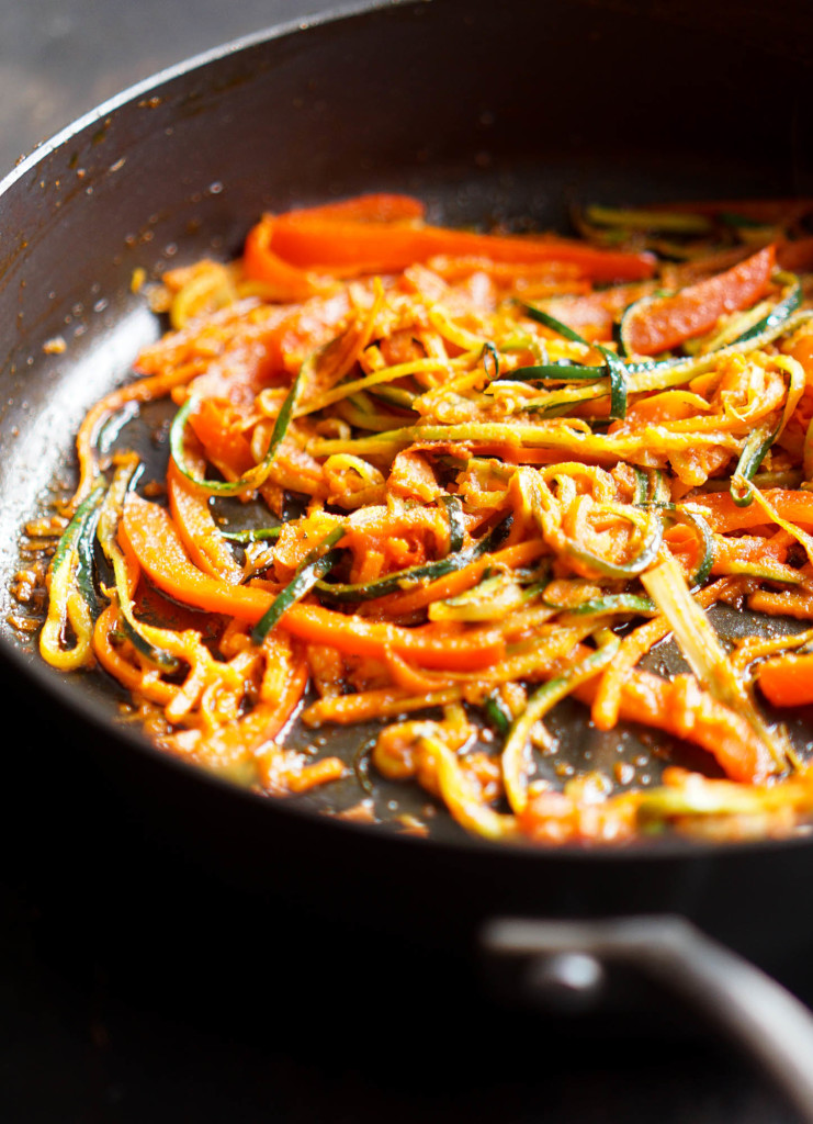 Shrimp + Zoodle Red Curry Bowl (Whole30)