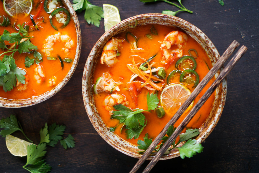 Shrimp + Zoodle Red Curry Bowl (Whole30)