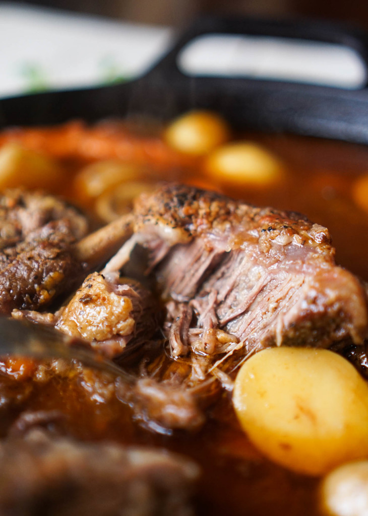 Skillet Beef Short Rib Pot Roast (Whole30)