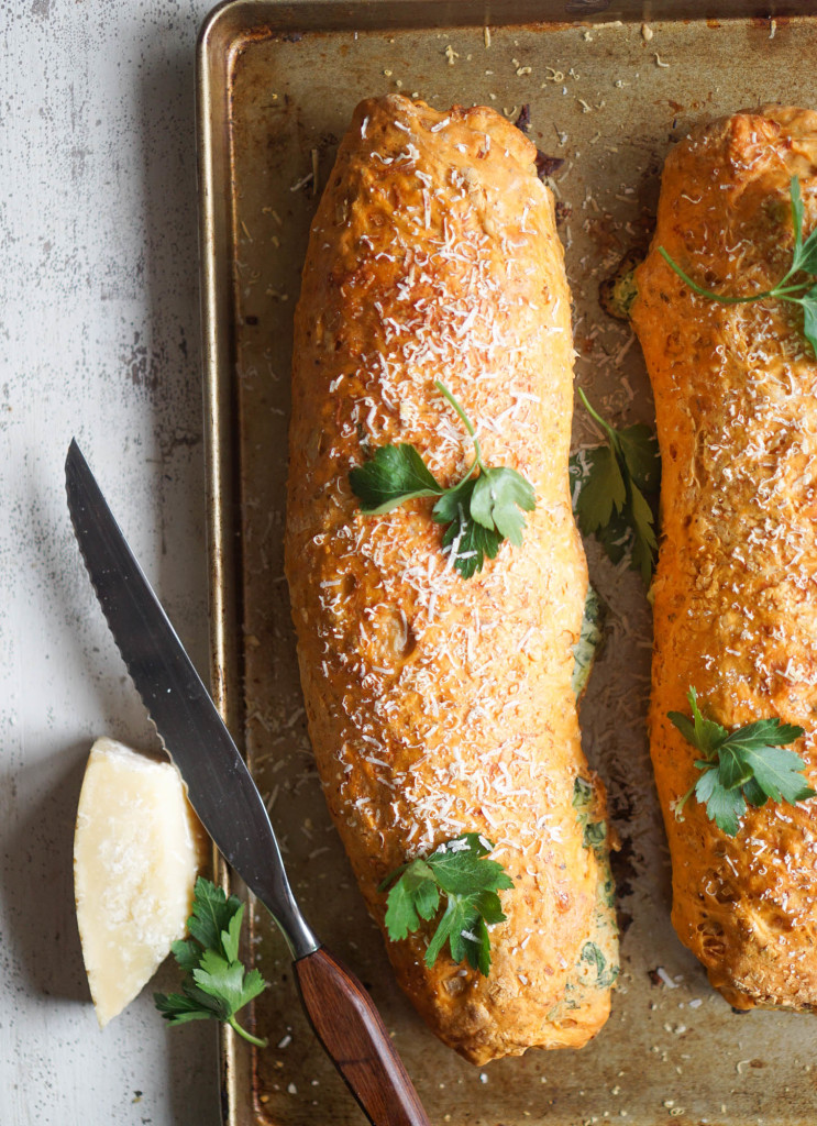 Tomato & Spinach Bread Roulade