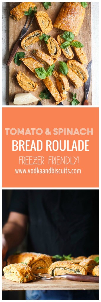 Tomato & Spinach Bread Roulade