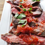 Grilled Carne Asada w. Smoky Salsa 