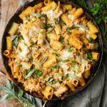 Pumpkin Baked Ziti with Sage Sausage