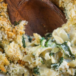 Spinach and Ricotta Noodle Kugel