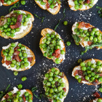 Pea & Pancetta Crostini