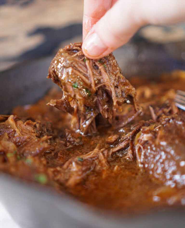 Cast Iron Skillet Braised Beef Short Ribs