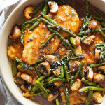 Chicken Marsala with Mushrooms & Asparagus